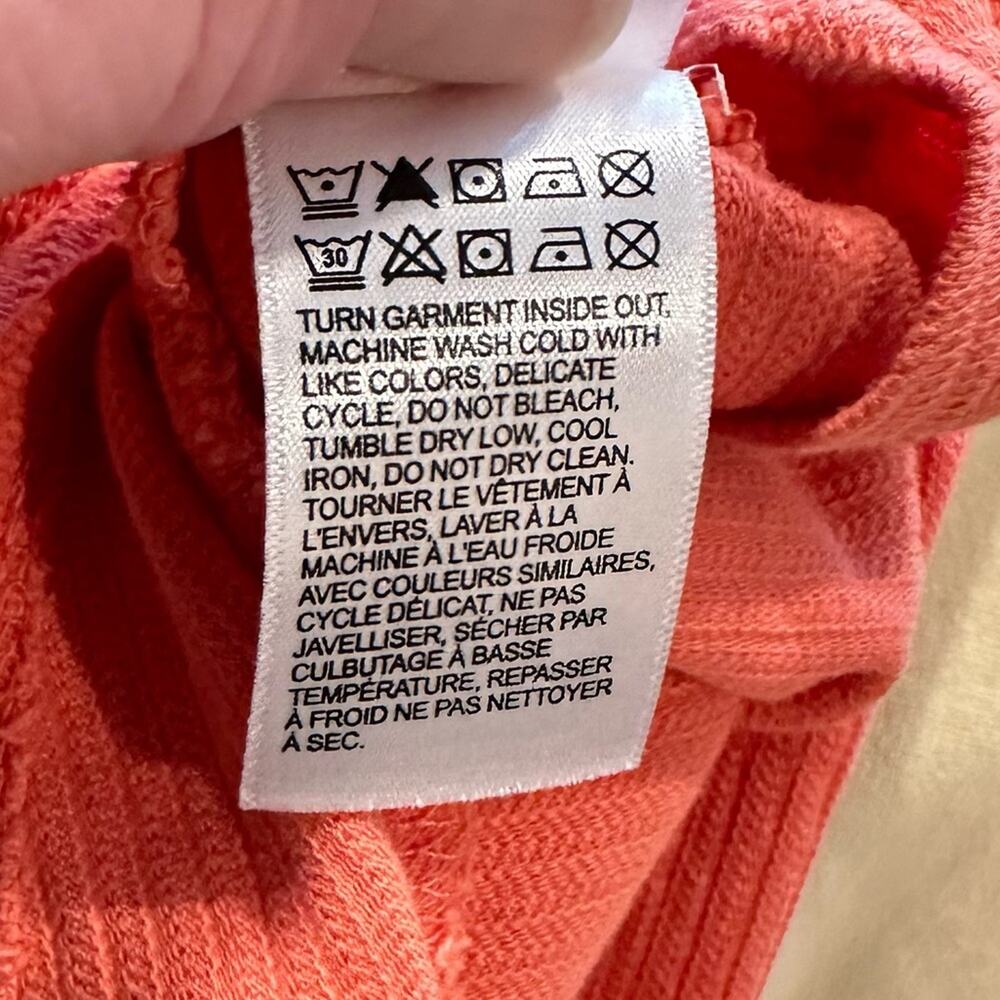Lucky Brand Twist Front Peplum Tank Coral Size Small - Picture 5 of 7